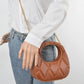 Quilted Faux Leather Handle Bag