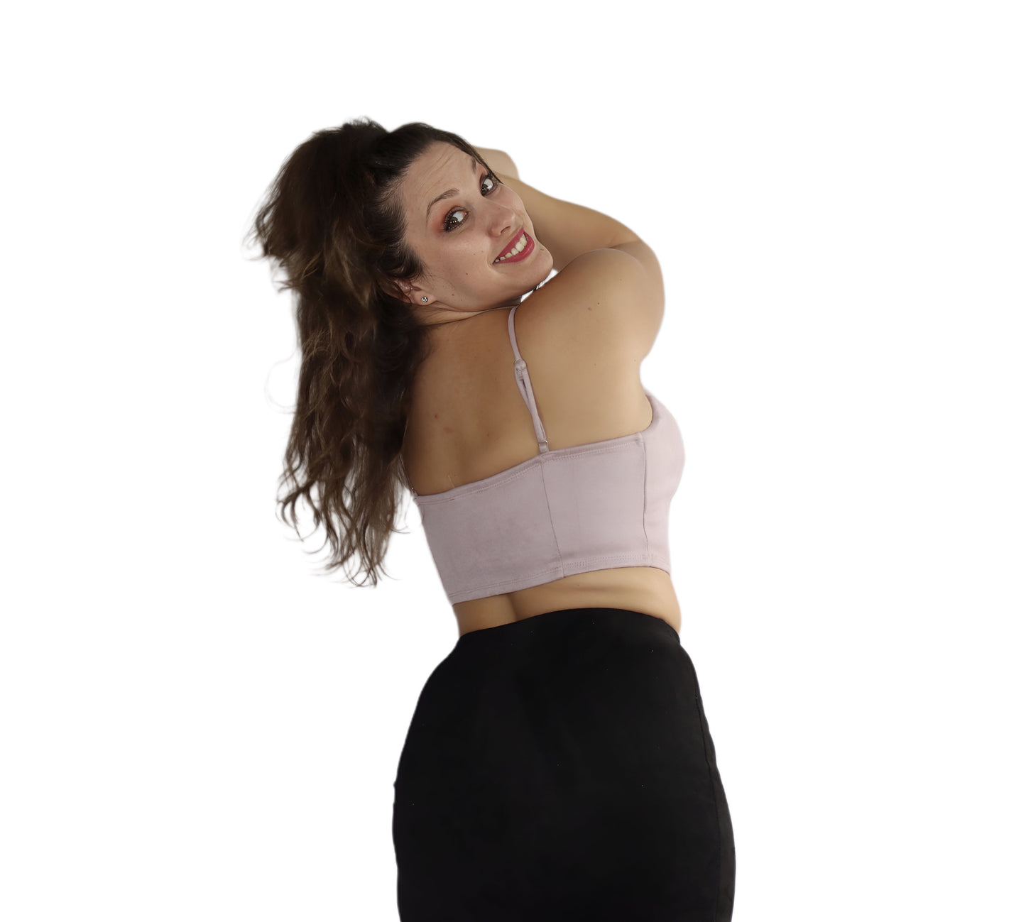 Notch Neck Cropped Top